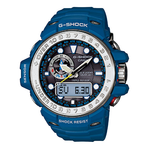 CW GWN-1000-2AER  Waterproof Solar Powered Mens Blue Analog Watch