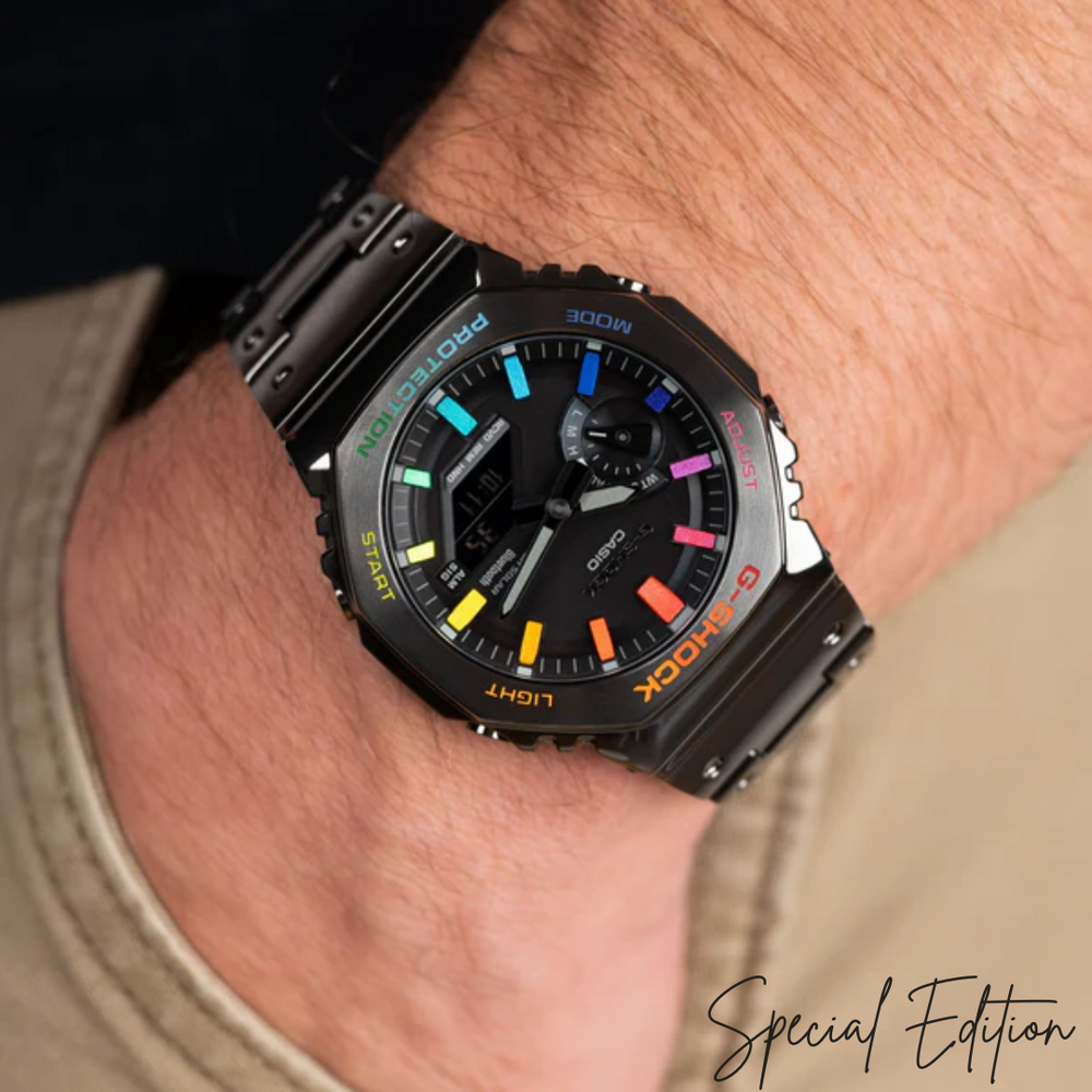 
                      
                        CW GW-N1101101 Rainbow Black Strap &amp; Black Dial Men's Watch
                      
                    