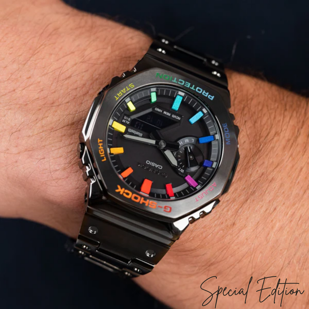 
                      
                        CW GW-N1101101 Rainbow Black Strap &amp; Black Dial Men's Watch
                      
                    