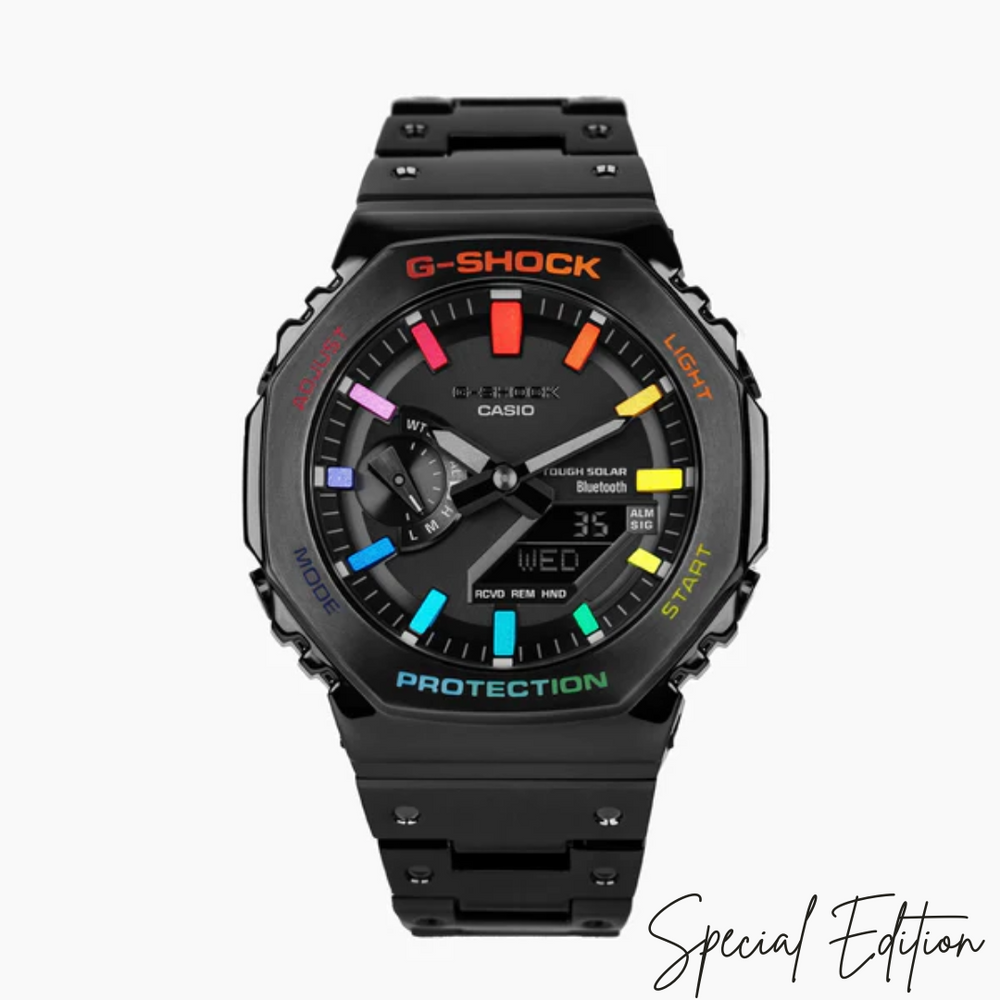 CW GW-N1101101 Rainbow Black Strap &amp; Black Dial Men's Watch