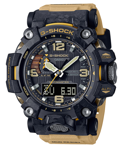 CW Casio G-Shock Mudmaster Tough Solar Tan Carbon Core Guard Watch - GWG-2000-1A5