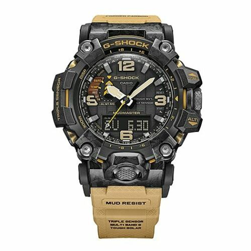 CW Casio G-Shock Mudmaster Tough Solar Tan Carbon Core Guard Watch - GWG-2000-1A5